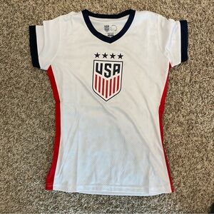 Alex Morgan Jersey USA Kids White and Red Soccer Jersey